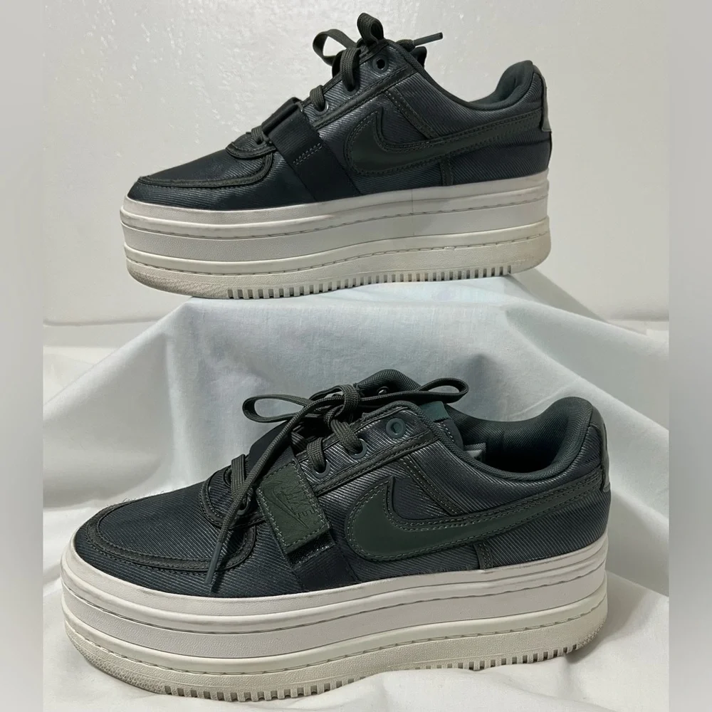 Nike Vandal Y2K Double Stack Platform Sneakers Mineral Spruce chunky